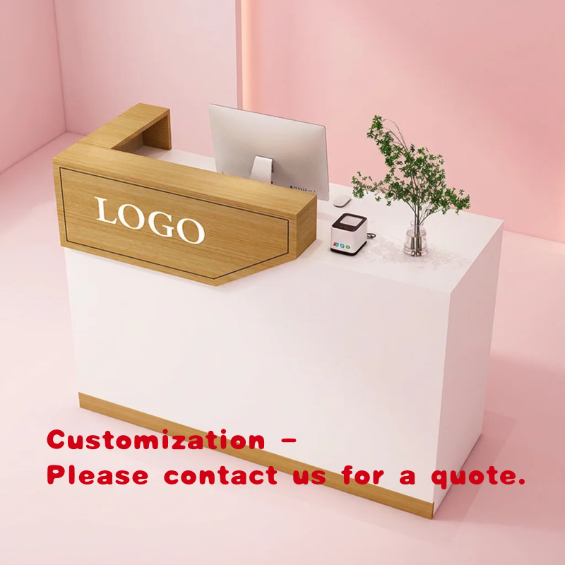 Office Furniture Installation - Bancone Reception in Legno Personalizzato per