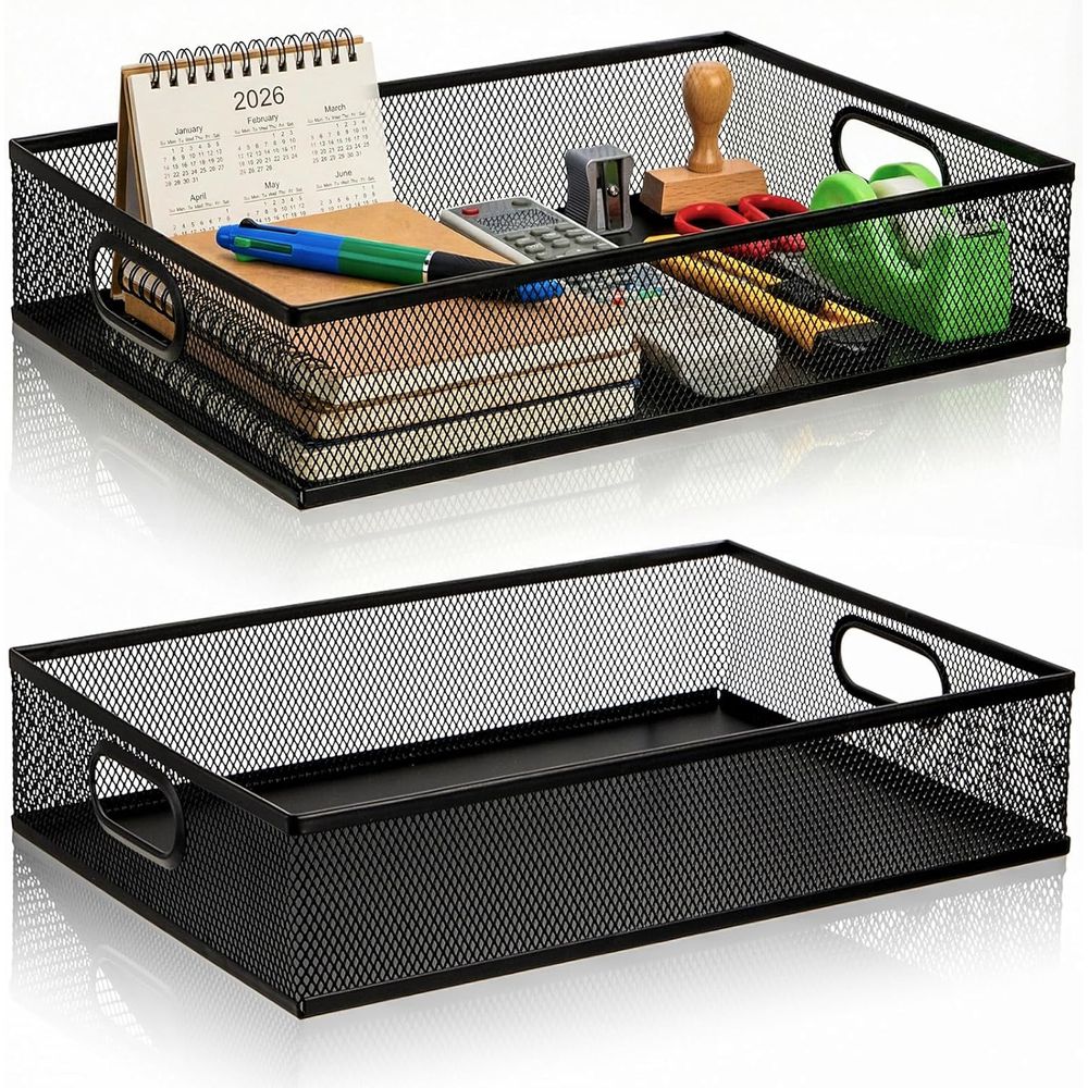 Paper Basket Mesh - Organizer da scrivania a 2 livelli