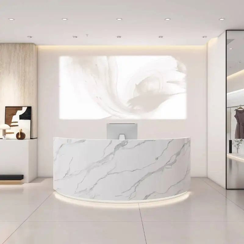 Banchi reception con logo di d - Office Furniture Logo recensione e prezzo
