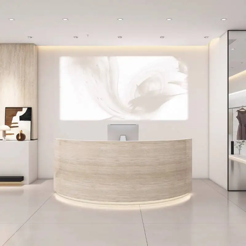 Banchi reception con logo di d - Office Furniture Logo recensione e prezzo