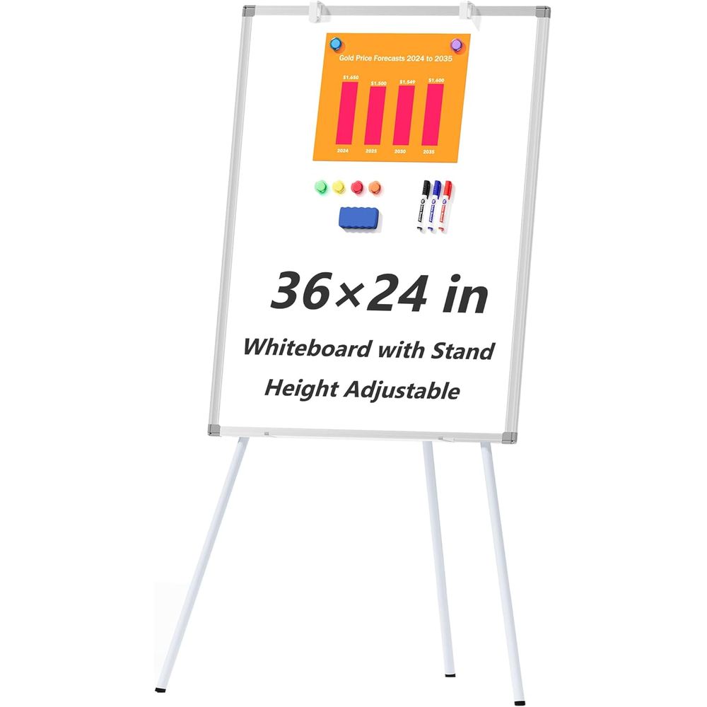 Lavagna bianca grande con supp - Whiteboard Easel Tripod recensione e prezzo